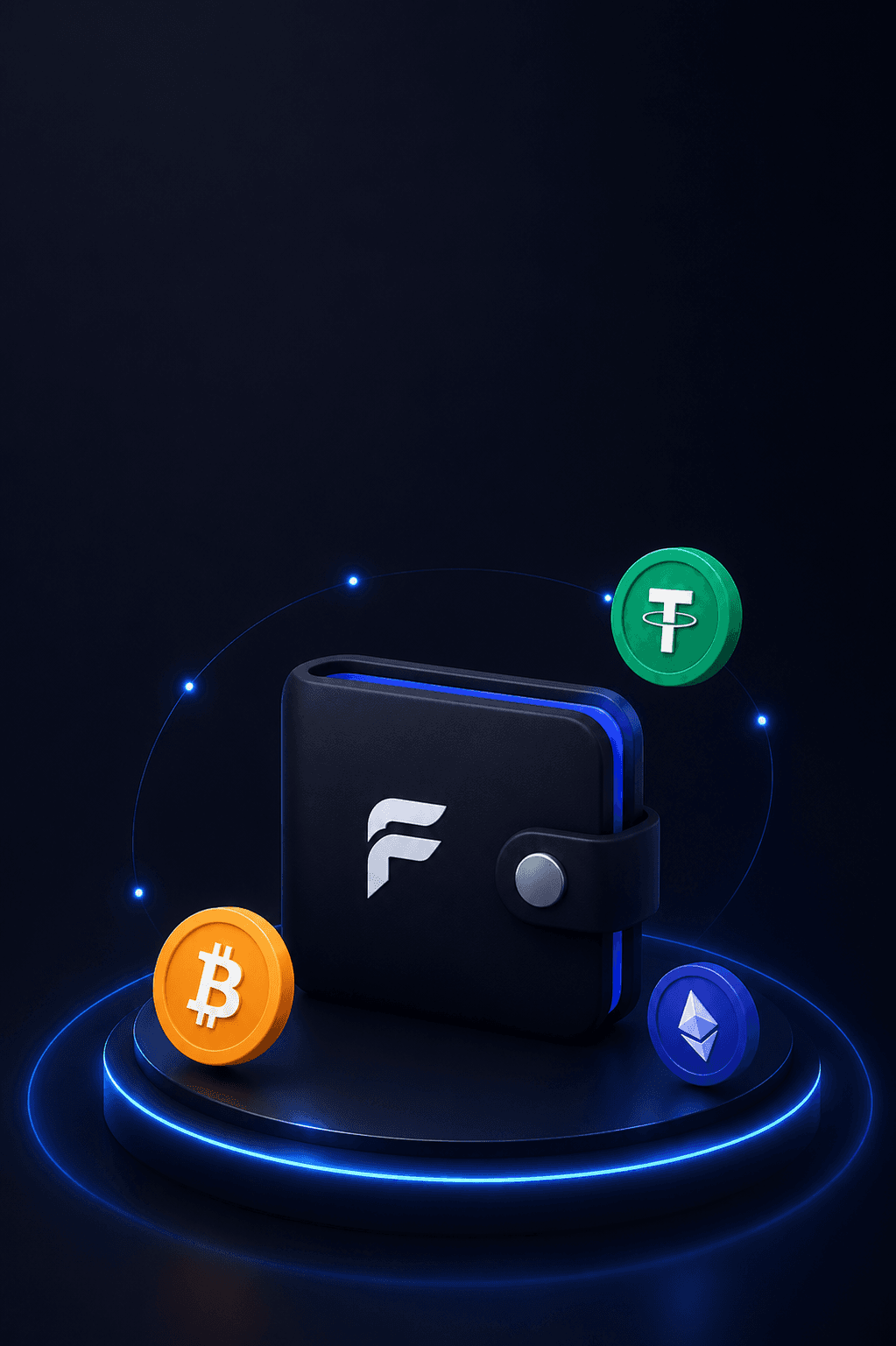 FastXP2P wallet with crypto assets
