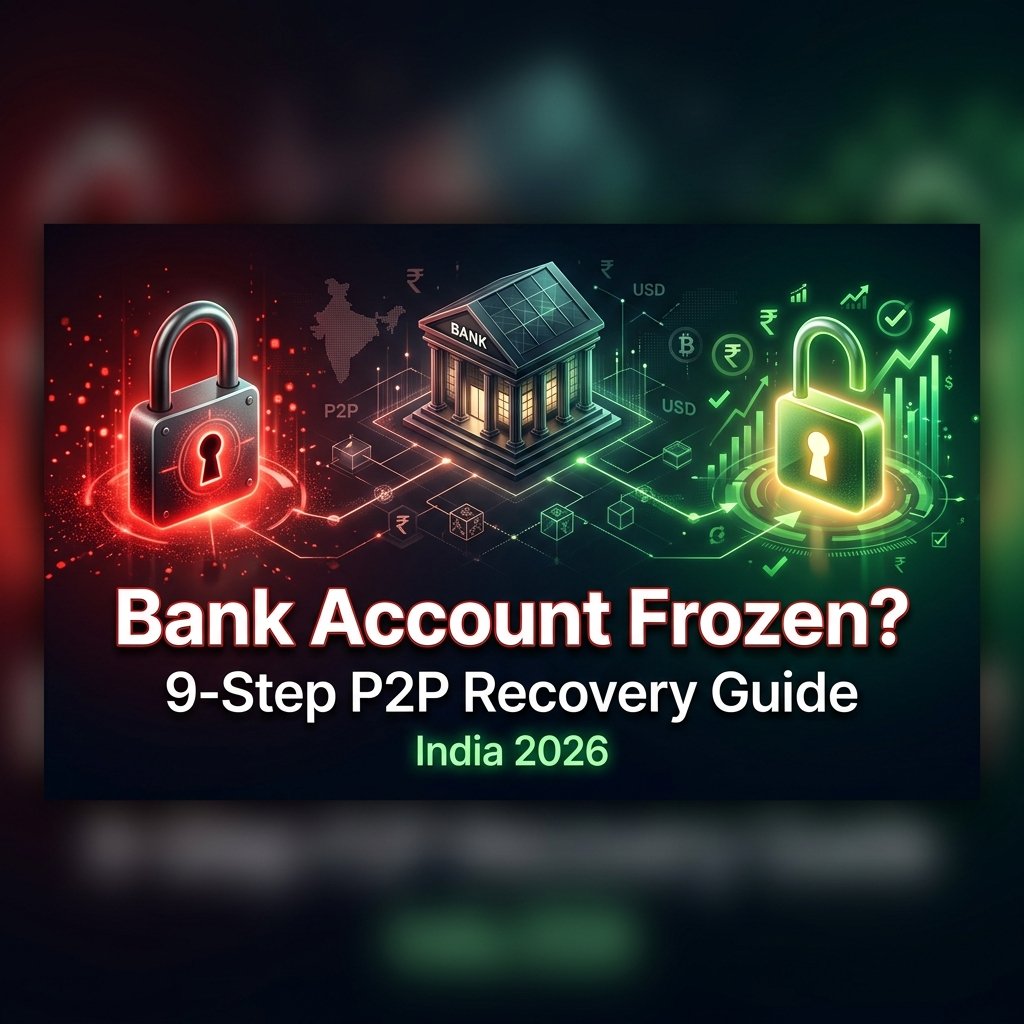 Bank account frozen after P2P crypto trade — 9-step recovery guide